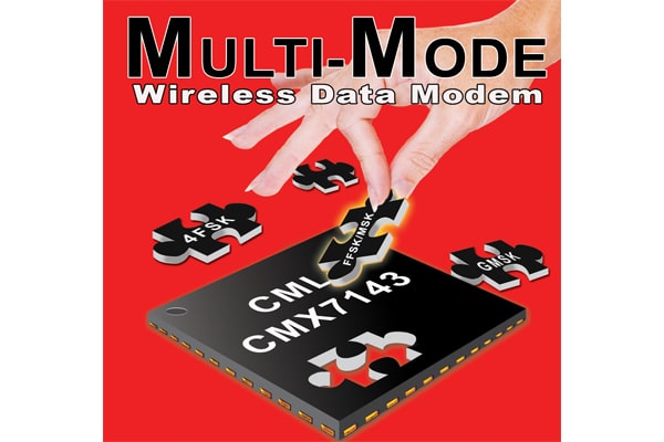 マルチモード無線データモデムIC CMX7143